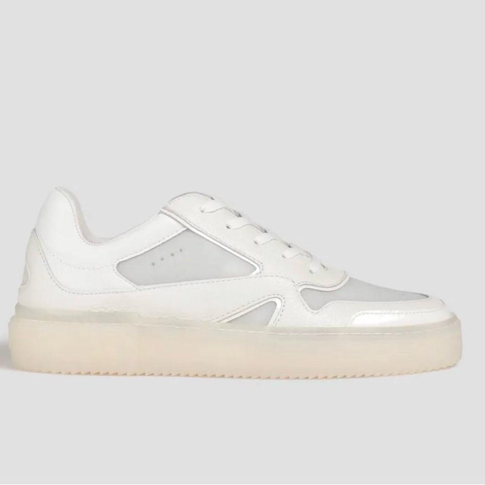 Stuart Weitzman - NWT Ryan PVC-paneled textured-leather sneakers